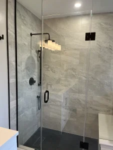 Black shower fixtures