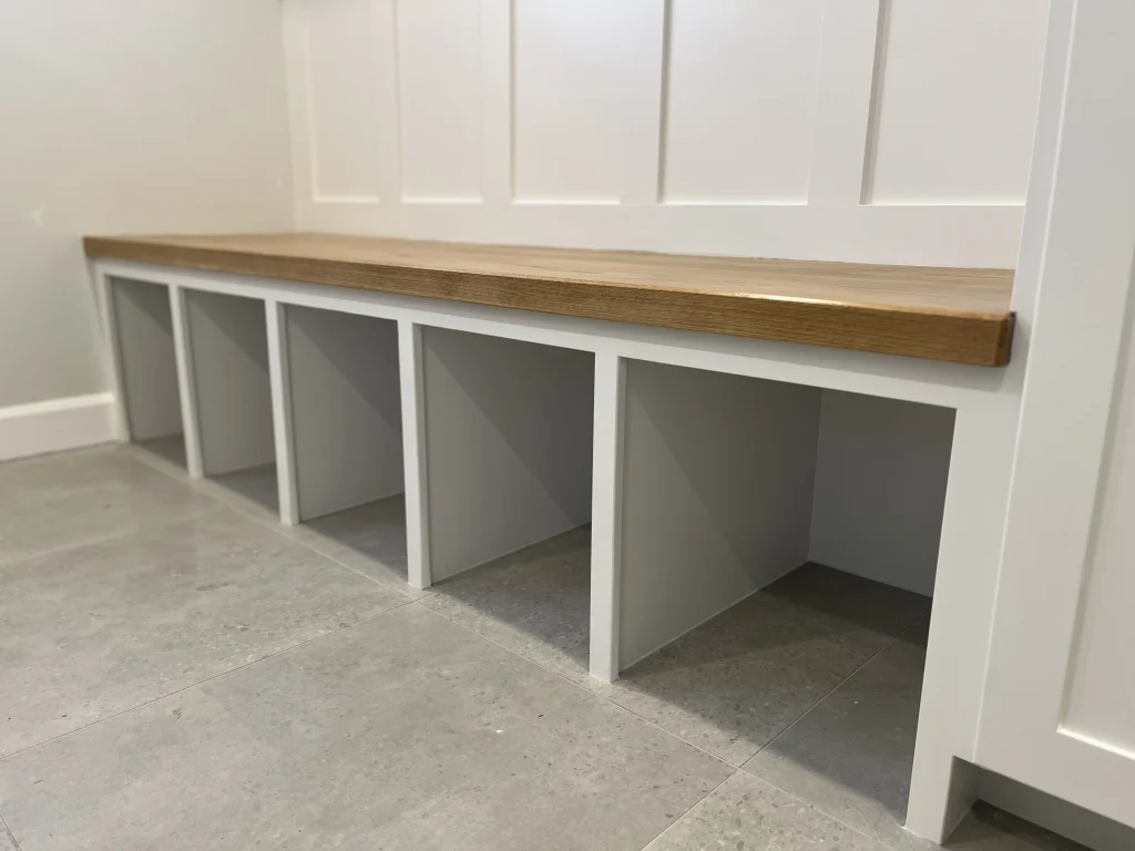 White oak bench