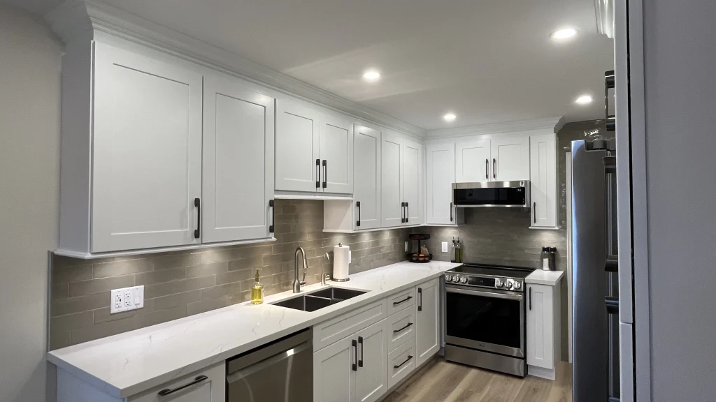 White shaker kitchen